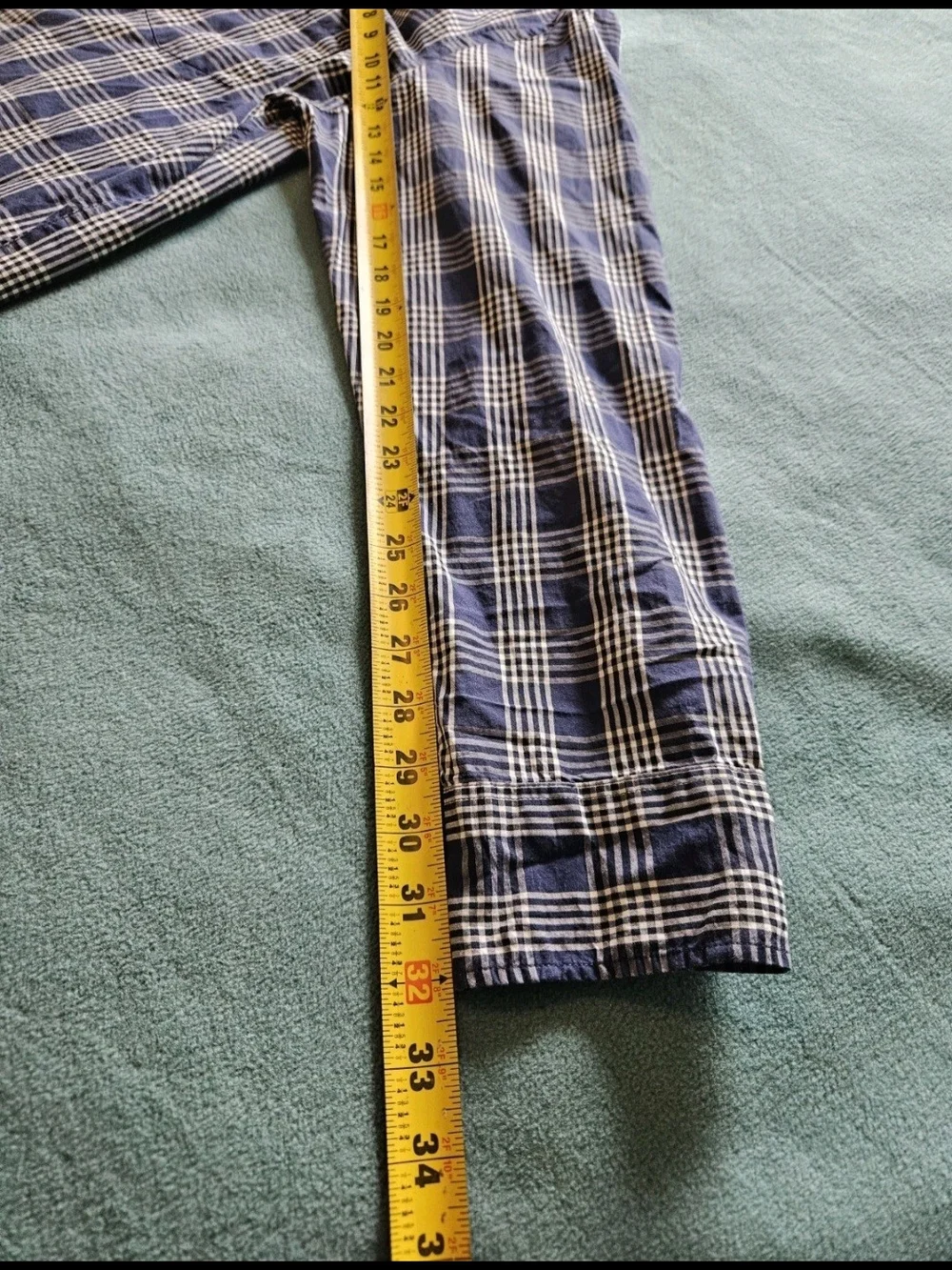 J.Crew Men's Navy and White Plaid Button-Down Slim Untucked Shirt
